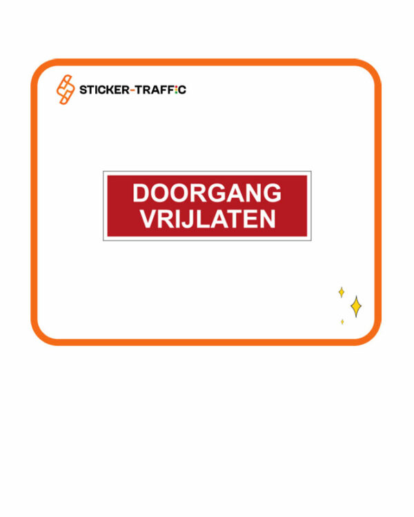 Doorgang-vrijlaten